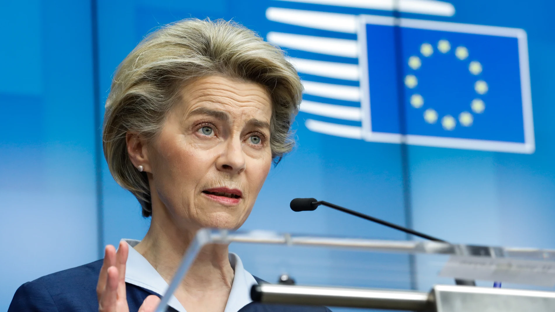 La presidenta de la Comisiión Europea (CE), Ursula von der Leyen