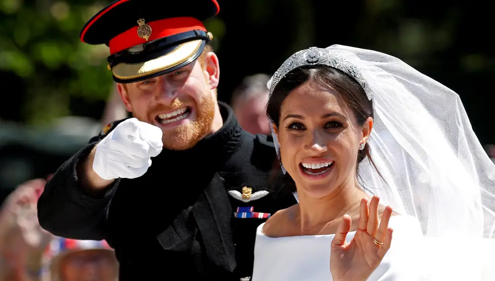 Meghan Markle y el príncipe Harry, el día de su boda. REUTERS/Damir Sagolj/File Photo/File Photo