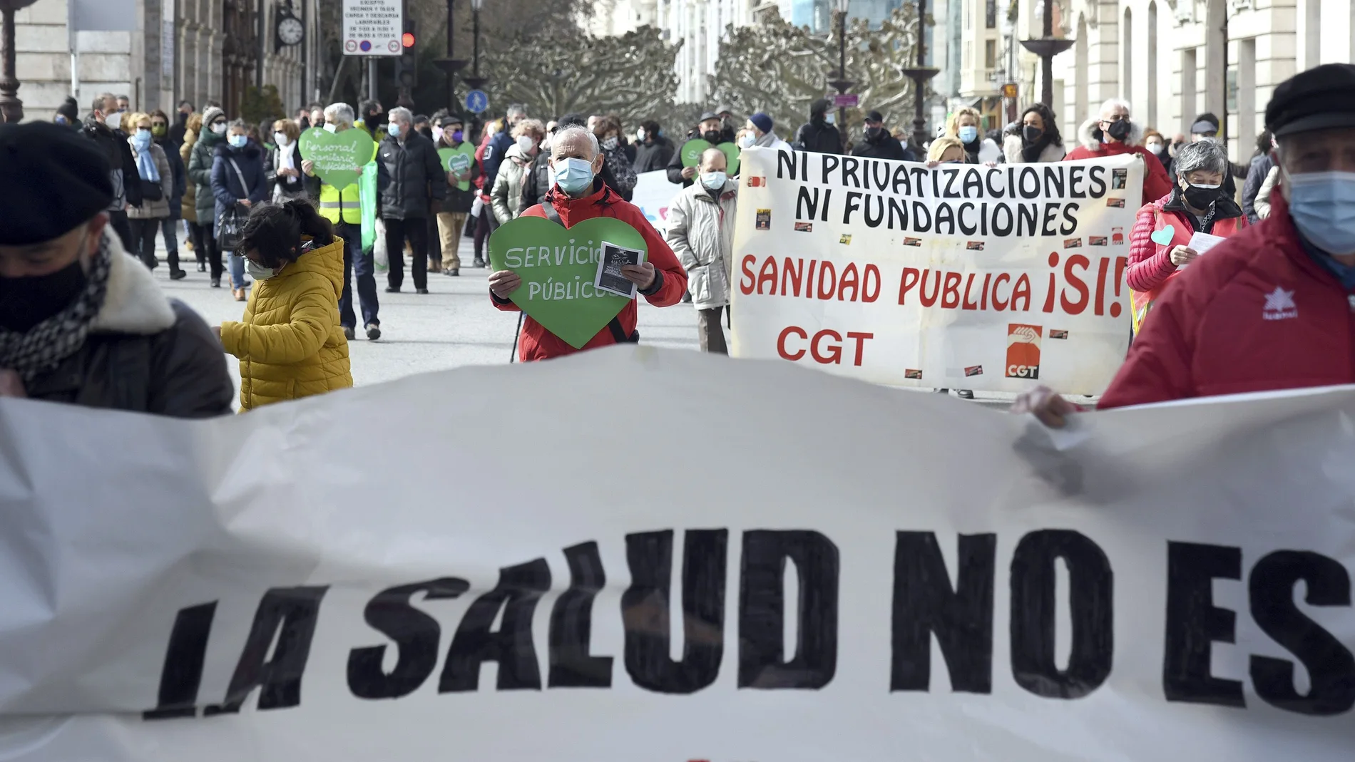 Manifestación por la Sanidad pública en Burgos