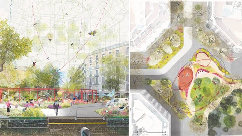 El futuro jardín de la confluencia entre Consell de Cent y Enrique Granados