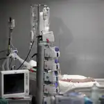 Un paciente positivo de covid-19, en un hospital