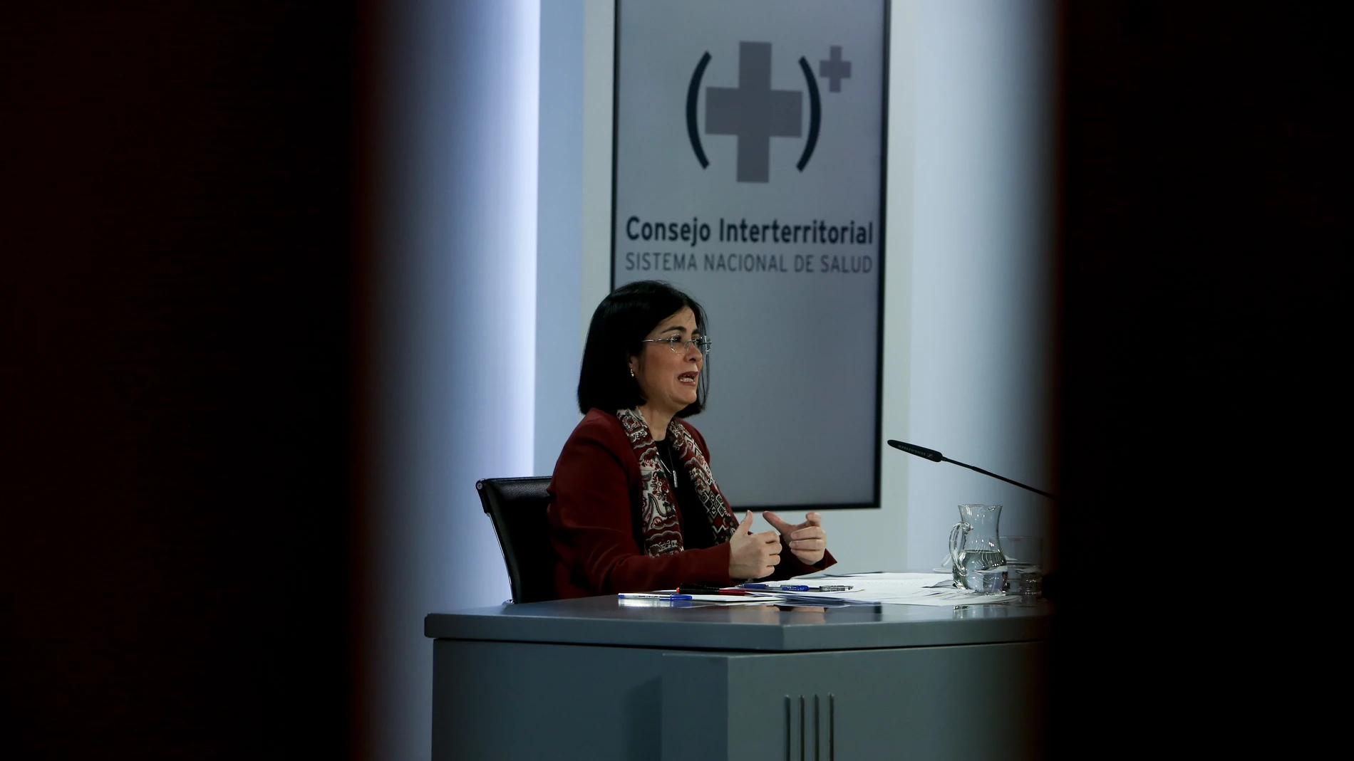 La ministra de Sanidad, Carolina Darias, ofrece una rueda de prensa tras la reunión del Consejo Interterritorial del Sistema Nacional de Salud