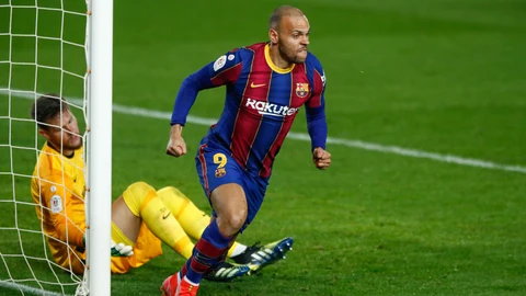 Martin Braithwaite con el Barcelona.