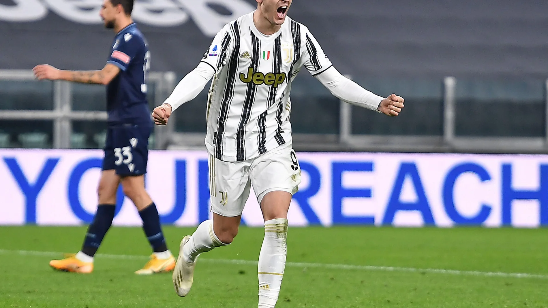 Álvaro Morata con la Juventus.