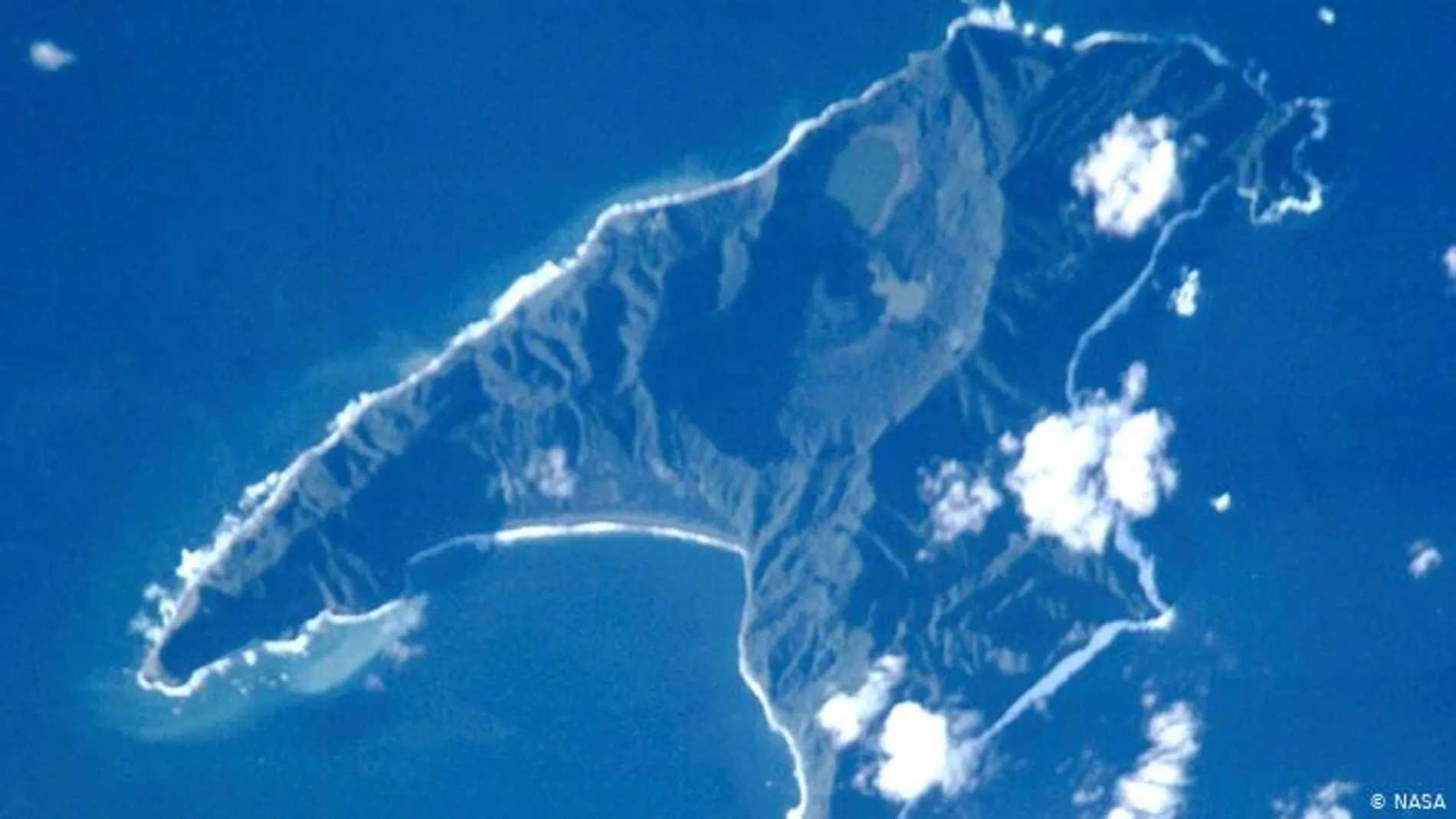 Imagen de la NASA del epicentro del terremoto