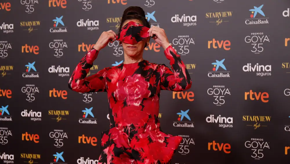 La actric María Barranco, posa en la alfombra roja