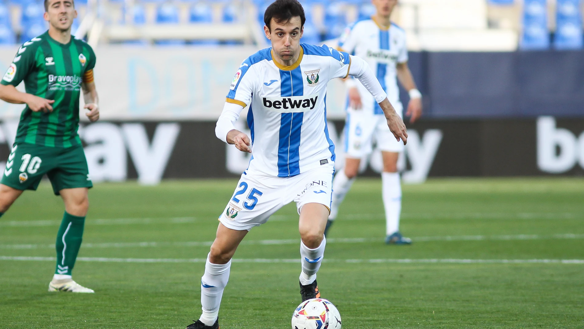 Rubén Pardo con el Leganés.