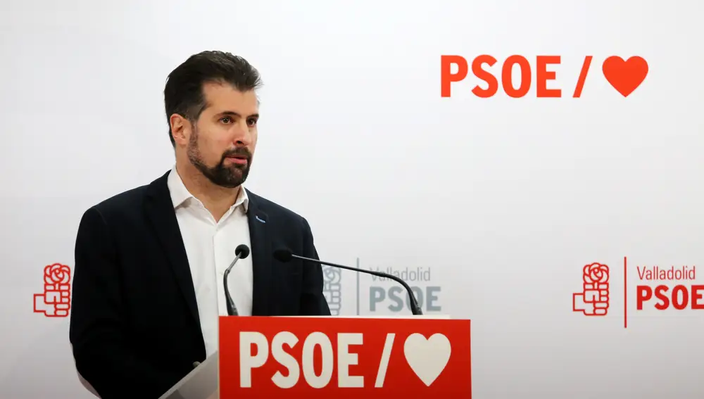 El secretario general del PSOE de Castilla y León, Luis Tudanca, en el Comité de Valladolid
