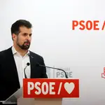 El secretario general del PSOE de Castilla y León, Luis Tudanca, en el Comité de Valladolid