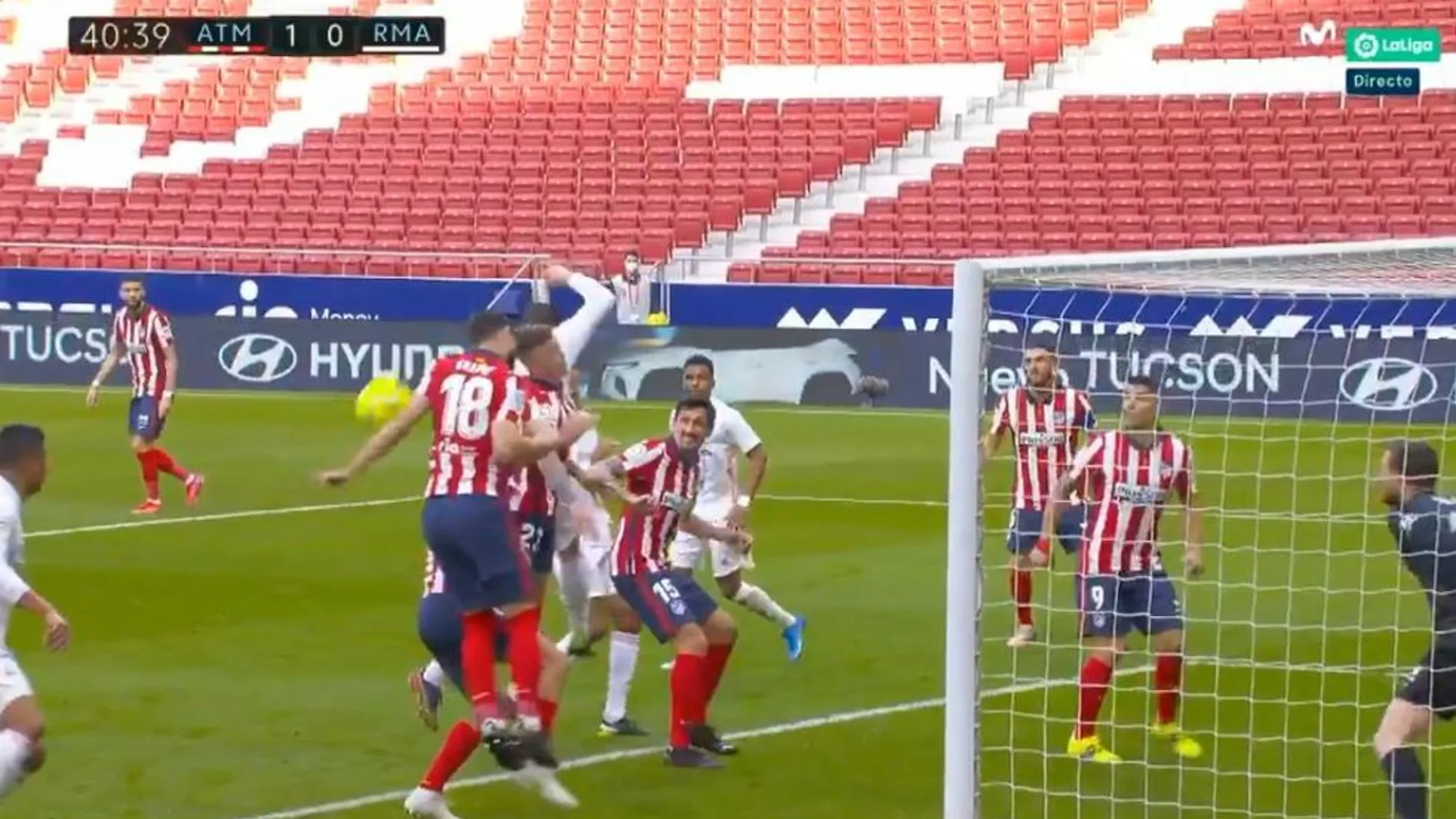 La mano de Felipe en el Atlético-Real Madrid