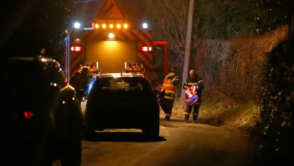 Servicios de emergencia en el lugar del accidente