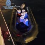 Imagen de una de las embarcaciones empleadas por los detenidos