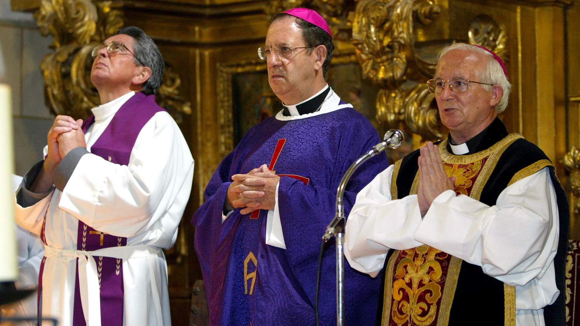 Rafael Palmero en una de sus celebraciones como obispo de Palencia