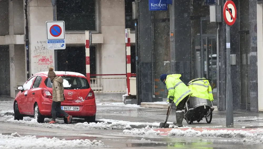 Nevada copiosa en Burgos