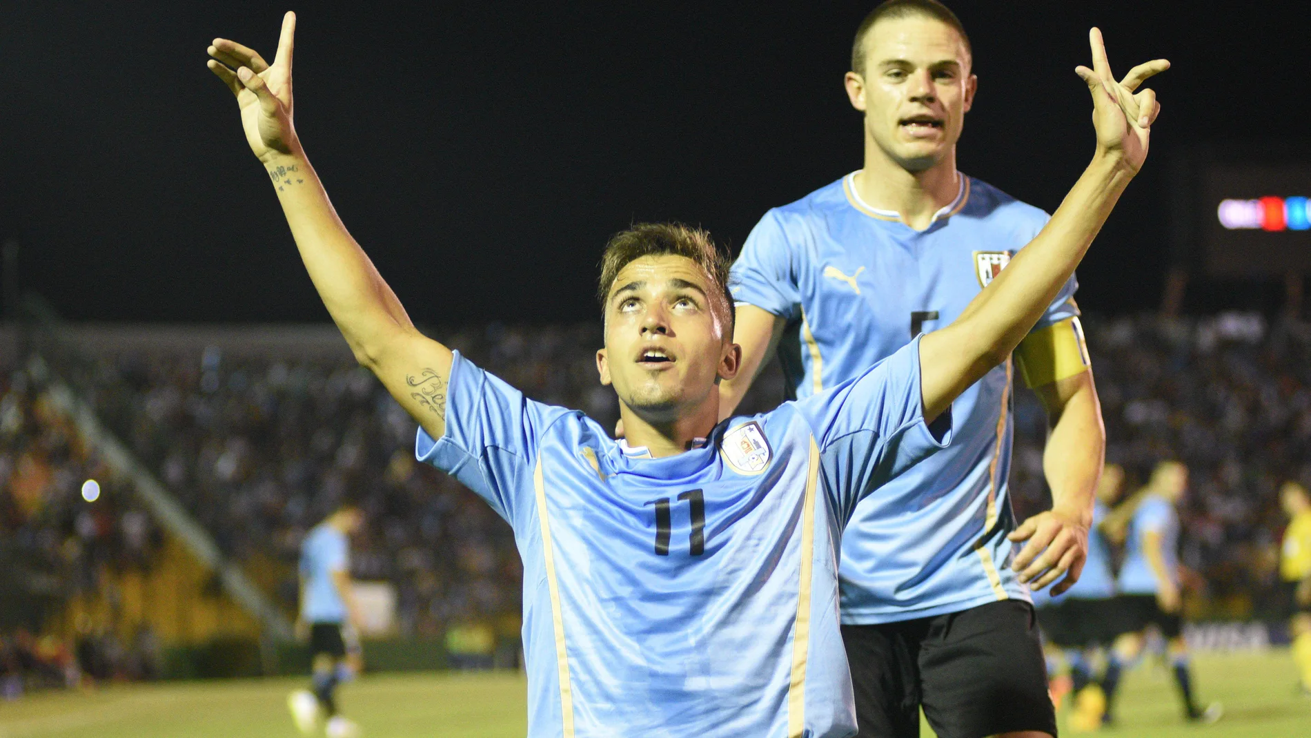 Franco Acosta con Uruguay.