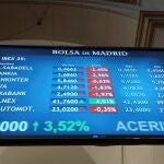 La Bolsa española ha rozado este martes el nivel de los 8.500 puntos
