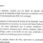 Carta del nuncio a la APROGC