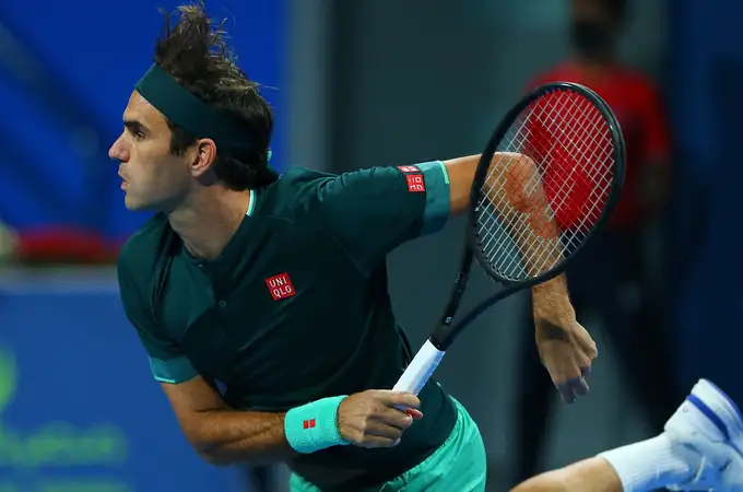 La reacción de Federer después de cruzarse con un aficionado que lo llevaba tatuado (vídeo)