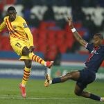 Dembélé está siendo peligroso en el Parque de los Príncipes