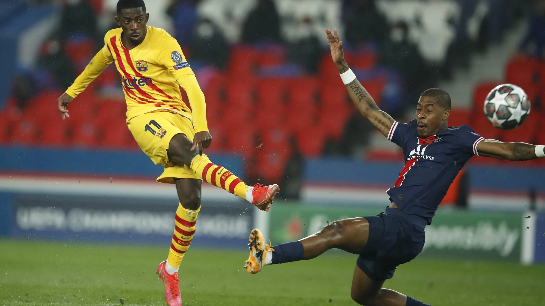 Dembélé está siendo peligroso en el Parque de los Príncipes