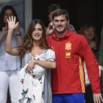 Iker Casillas y Sara Carbonero, tras el nacimiento de su segundo hijo, Lucas.