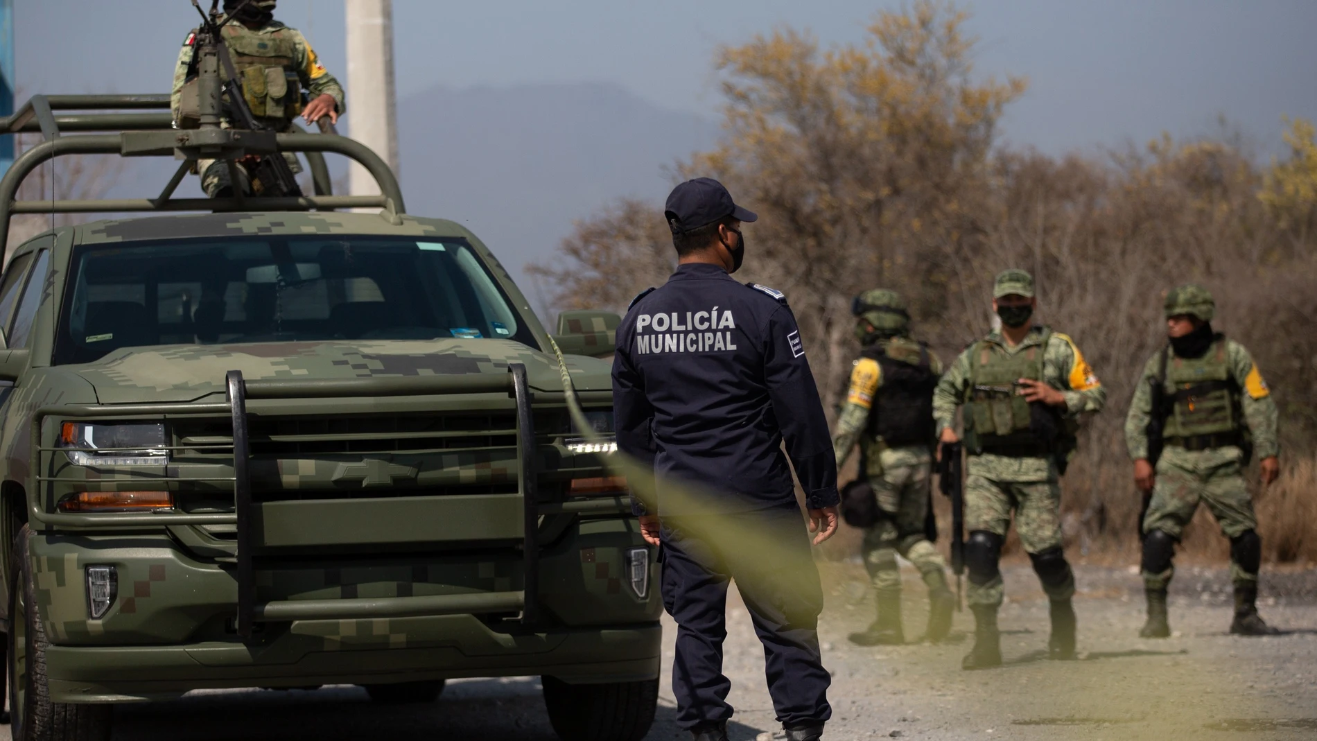 Miembros del ejército y la policía en México en una imagen de archivo