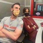 Sara Carbonero con Dani Rovira en Radio Marca.
