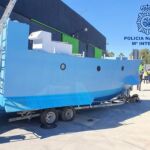 El narcosubmarino localizado por la Policía Nacional