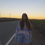 Rocío Osorno con polo de rayas de Zara