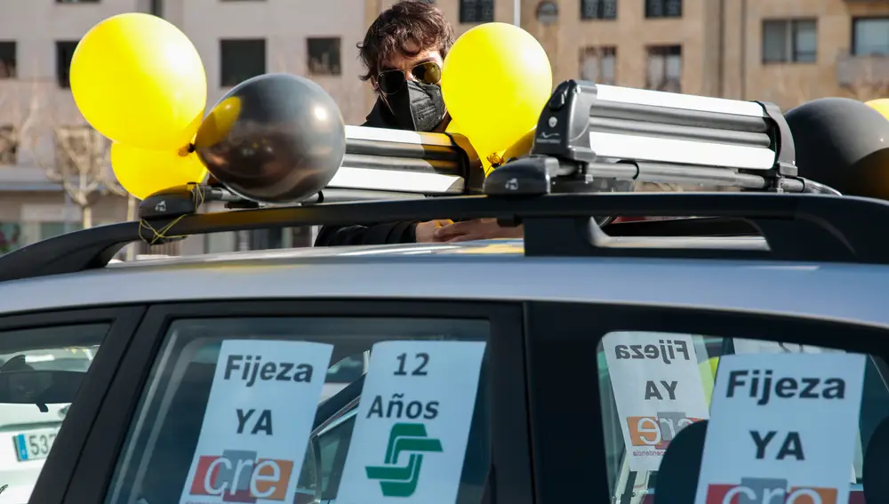 La Plataforma de Trabajadores Temporales Públicos de Castilla y León contra el Fraude de Ley convoca una caravana de coches y bicis En León para reivindicar #Fijeza ya en el empleo público