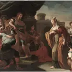 Salomón y la reina de Saba, cuadro por Paolo de Matheis.