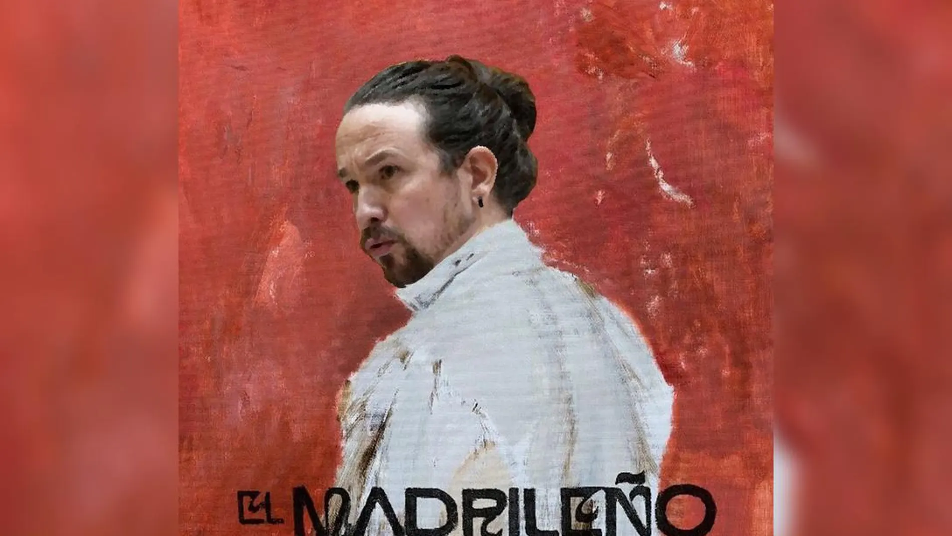 Montaje de la portada del disco 'El Madrileño', de C. Tangana, con la cara de Pablo Iglesias