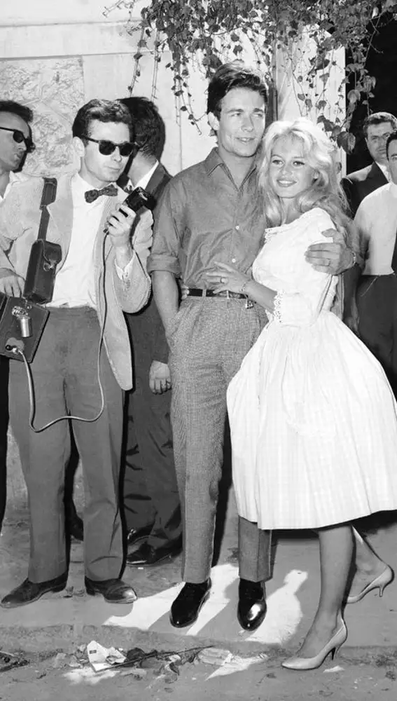 Brigitte Bardot el día de su boda