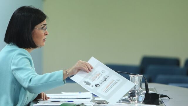 La ministra de Sanidad, Carolina Darias