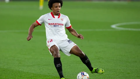 Jules Koundé con el Sevilla.