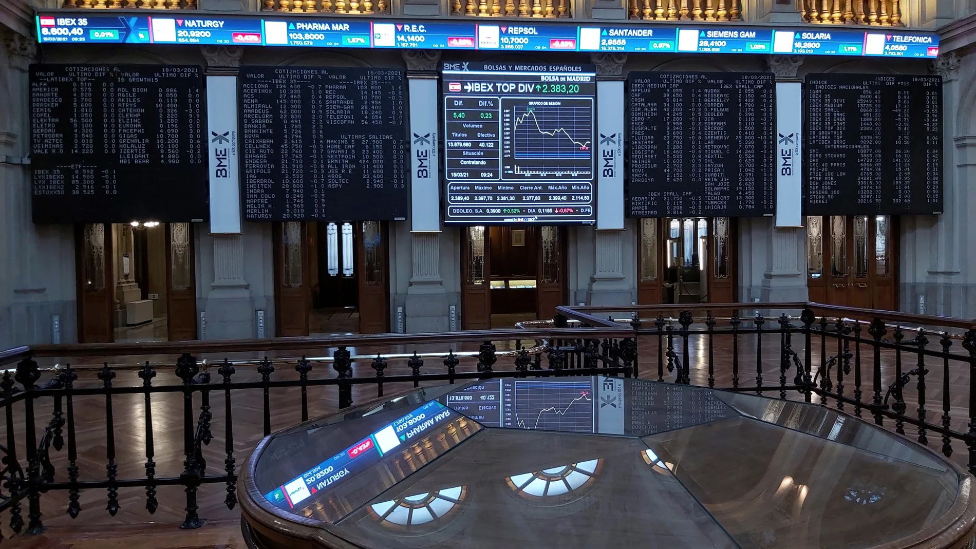 El IBEX 35, principal índice de la Bolsa española