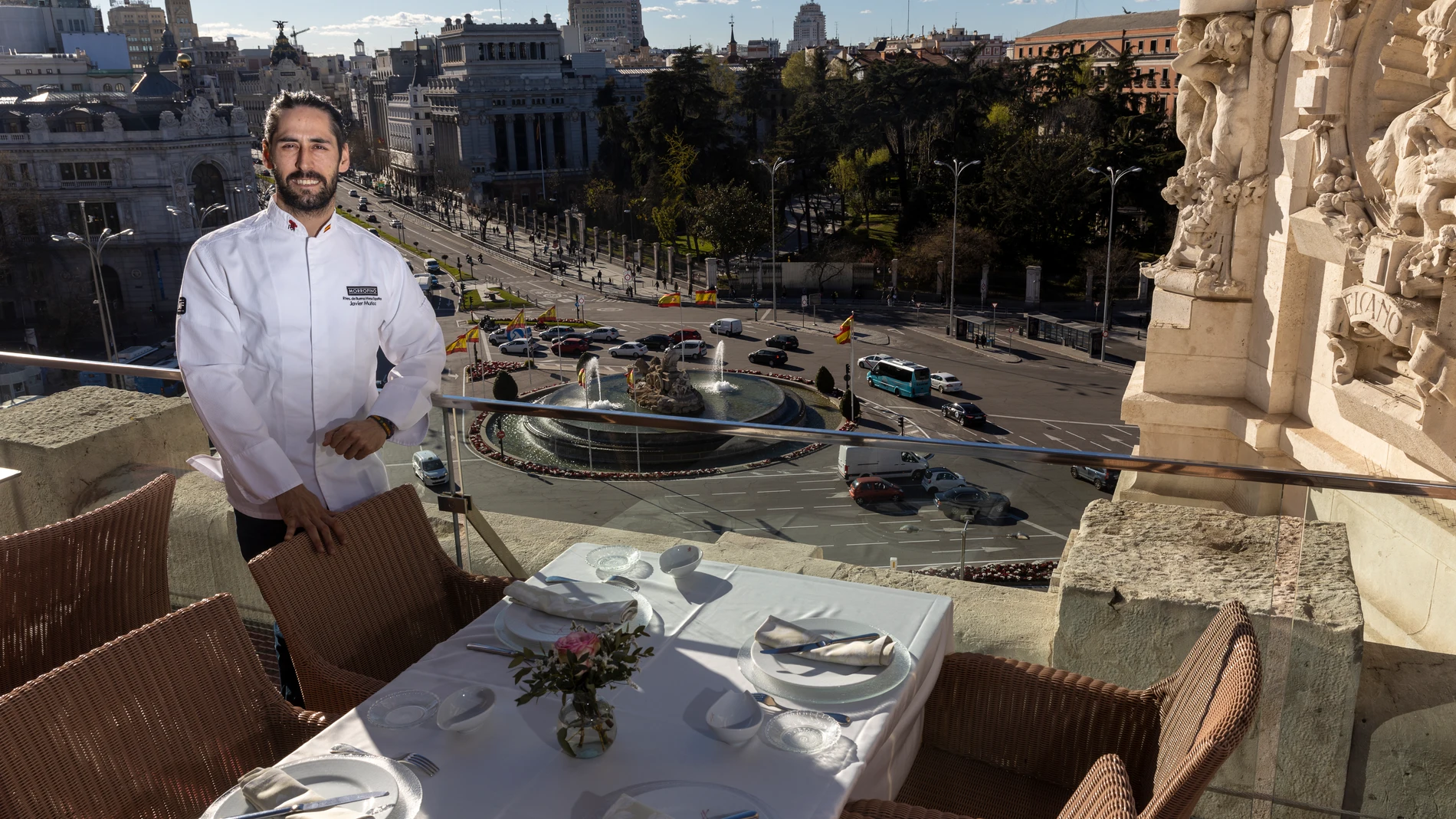 Javier Muñoz, cocinero del restaurante Palacio de Cibeles