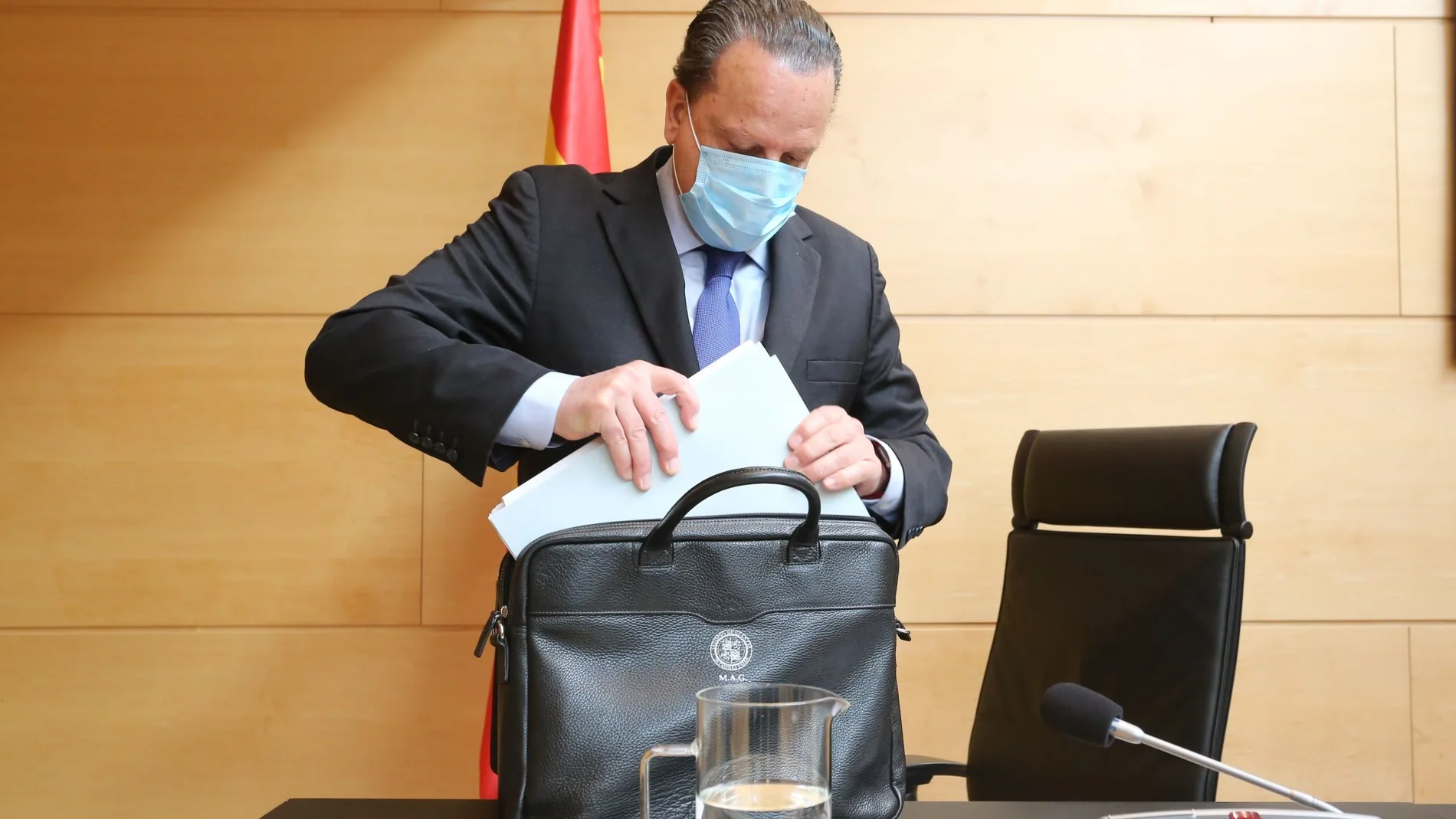 Mario Amilivia, presidente del Consejo de Cuentas, comparece en la Comisión de Hacienda de las Cortes