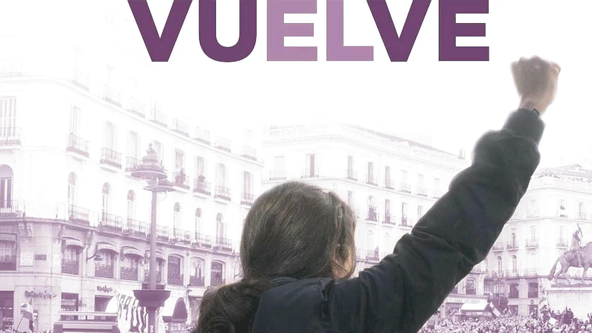 Pablo Iglesias en su cartel de la campaña electoral