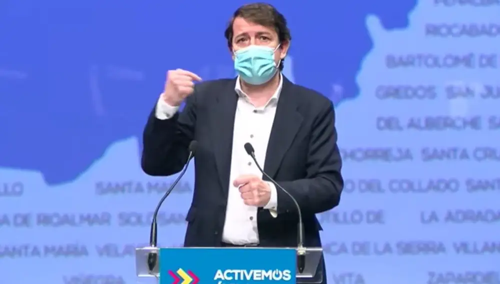 Alfonso Fernández Mañueco, presidente de la Junta, interviene en el Congreso del PP de Ávila