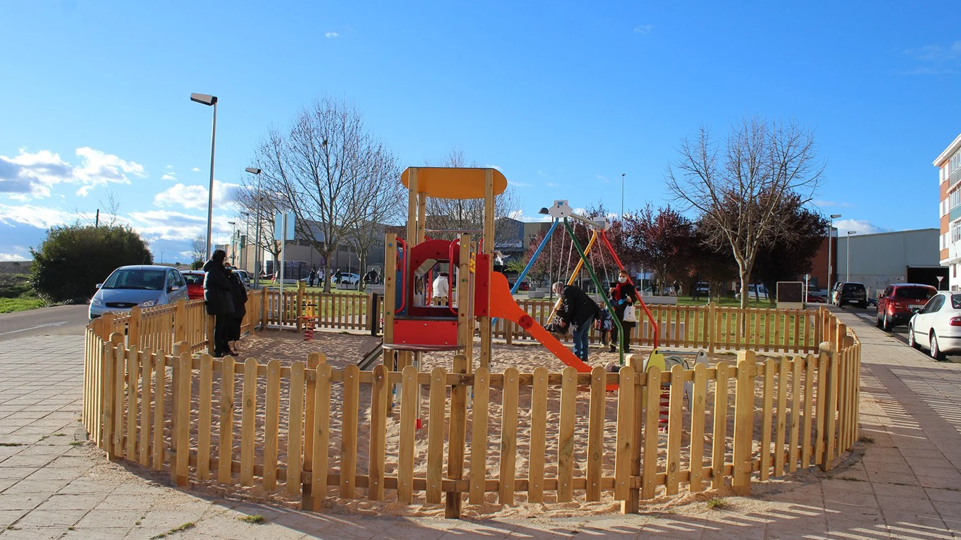 Imagen de una de las zonas del nuevo parque infantil del barrio de San José Obrero de Zamora