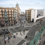 Imagen aérea de la calle Pelayo