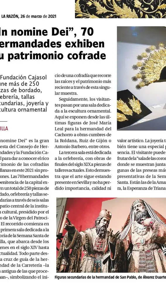 Página interior de la guía &quot;Andalucía vive la Semana Santa&quot;