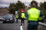 Control de trafico de la Guardia Civil a la altura de Ocaña en la Autovia de Andalucía A-4