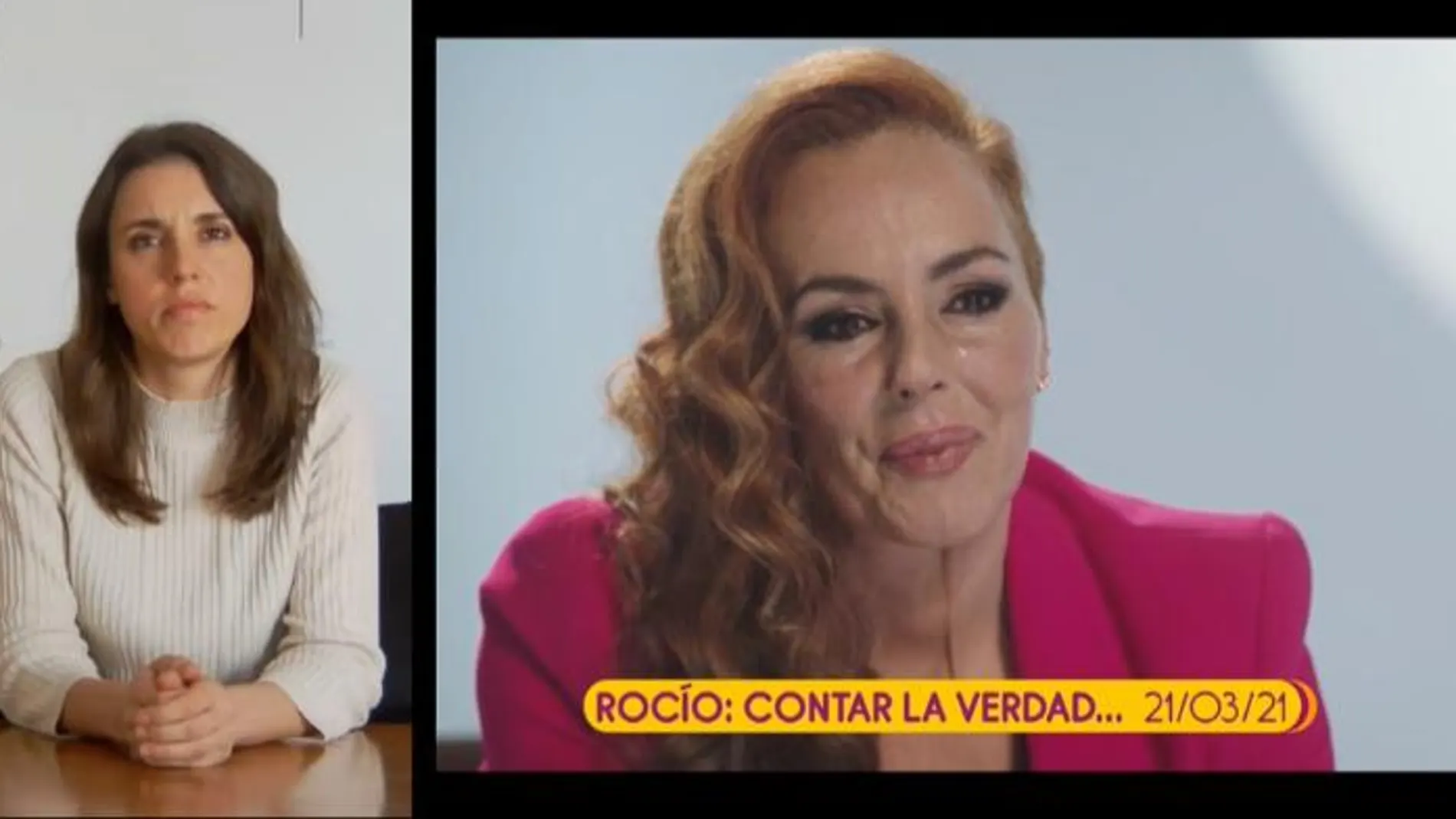 Irene Montero interviene en 'Sálvame' sobre Rocío Carrasco