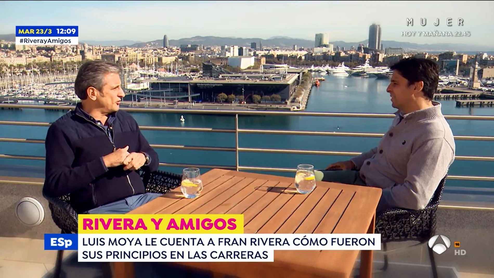 Luis Moya, en la entrevista con Fran Rivera en "Espejo Público"