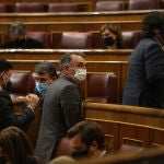 El portavoz de Justicia de Unidas Podemos y portavoz de IU en el Congreso, Enrique Santiago en el Congreso