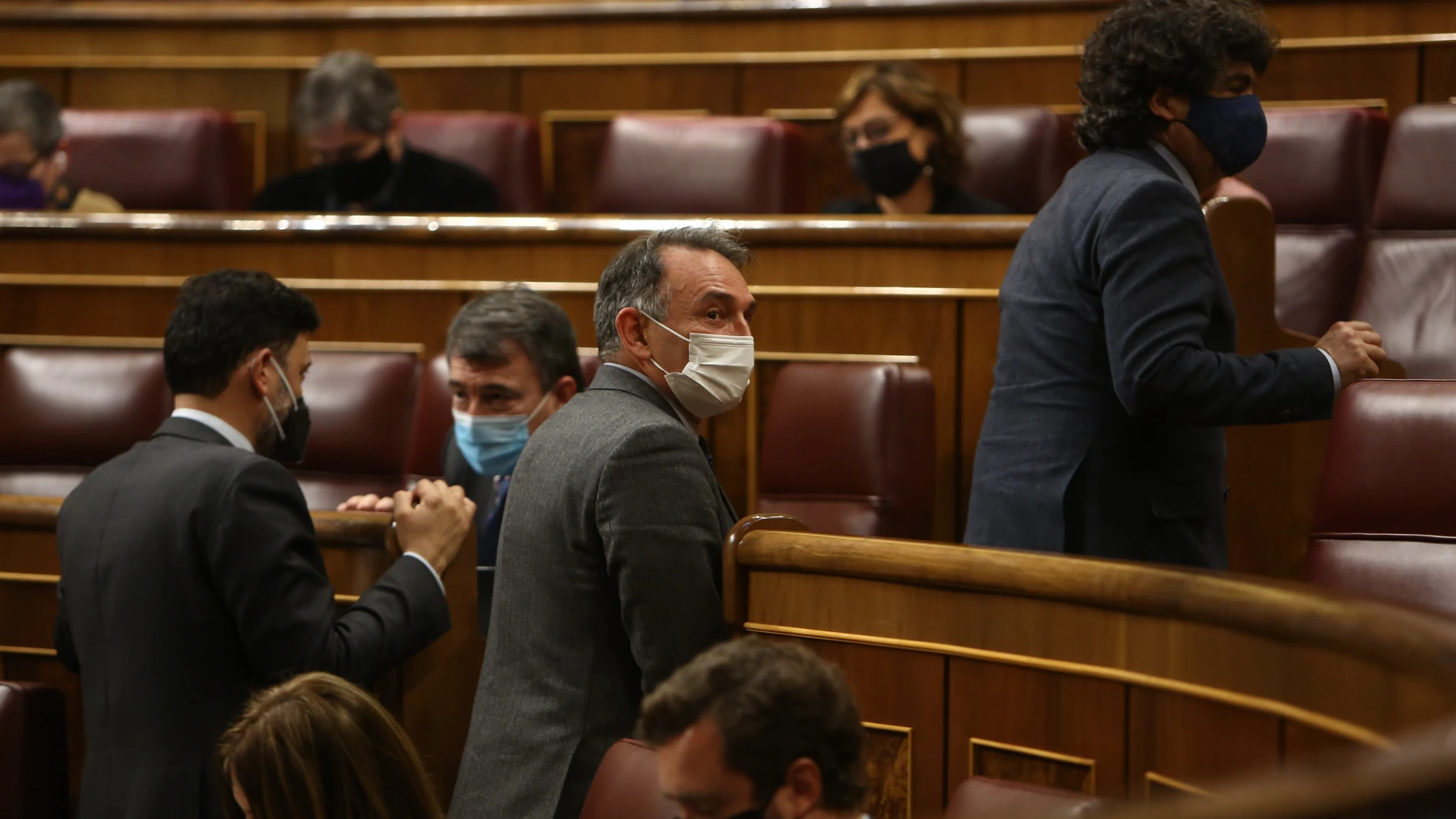 El portavoz de Justicia de Unidas Podemos y portavoz de IU en el Congreso, Enrique Santiago en el Congreso