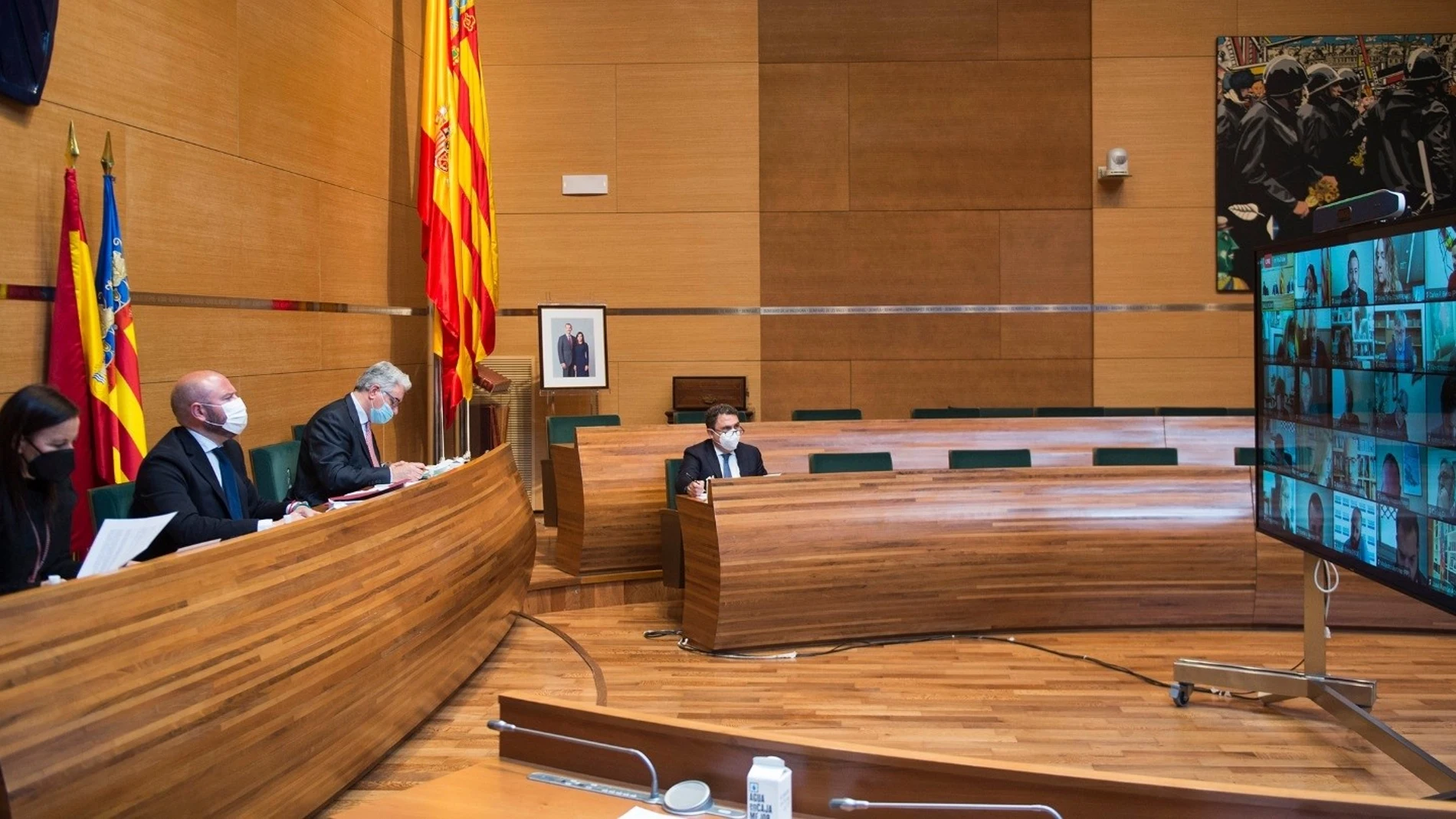 El presidente de la Diputación de Valencia, Toni Gaspar, durante la Junta General de Divalterra