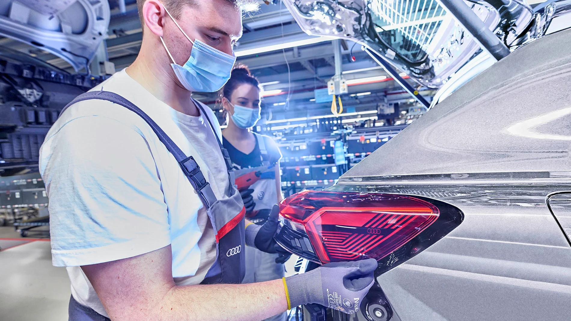 Producción de un modelo de Audi en Alemania